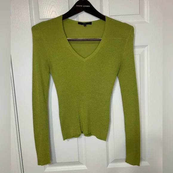 Vintage Y2K Green Gucci Silk Top Blouse size Small - Picture 1 of 9